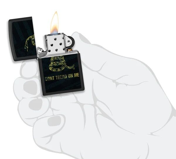 Zippo Black Don't Tread On Me Lighter