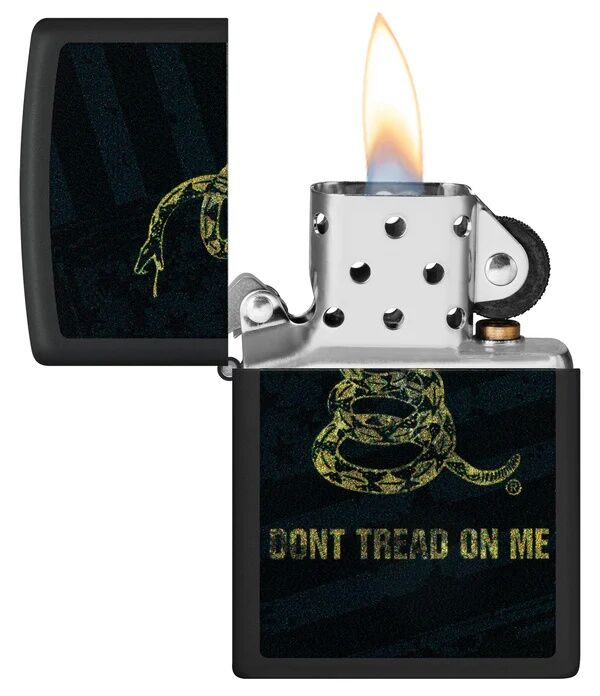 Zippo Black Don't Tread On Me Lighter
