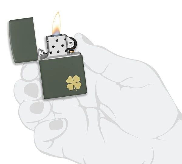Zippo Four Leaf Clover Lighter