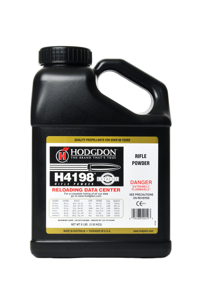 Hodgdon H4198 Rifle Powder, 8-Lb