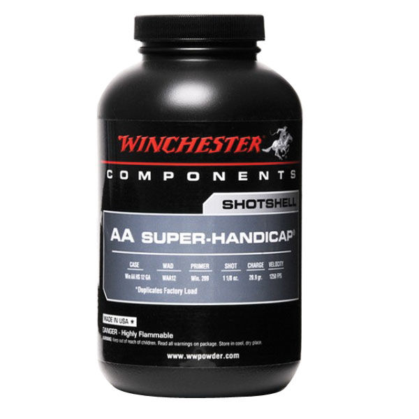 Winchester Super Handicap Shotshell Powder, Black/Gray, Ball, 1 lb