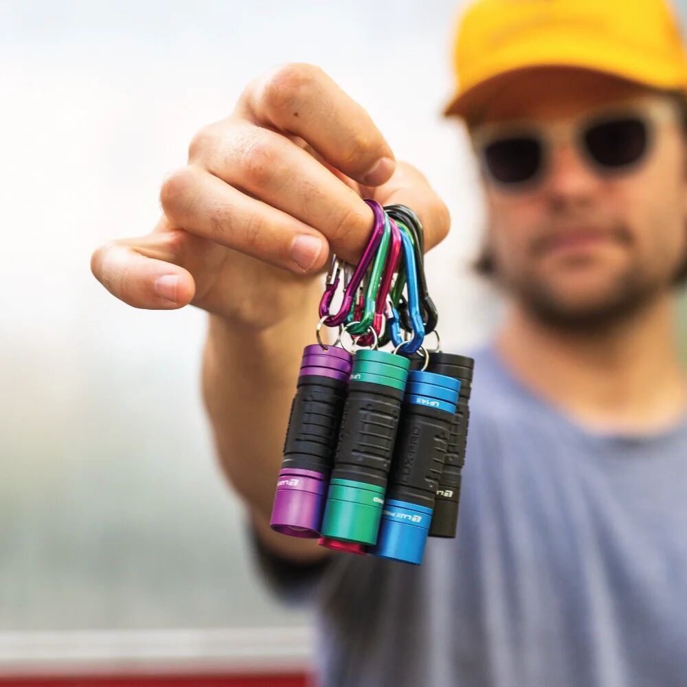 LuxPro Mini LED Keychain Flashlight With TACKGRIP, 7-Pk