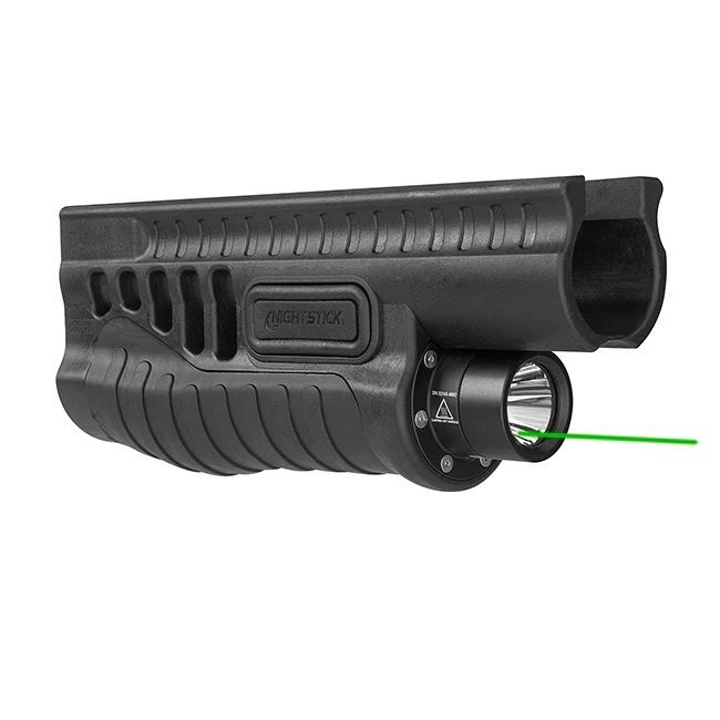 Nightstick Shotgun Forend Light with Green Laser for Mossberg 500/590/Shockwave