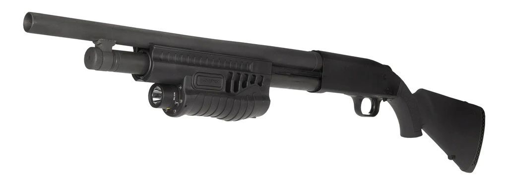 Nightstick Shotgun Forend Light with Green Laser for Mossberg 500/590/Shockwave