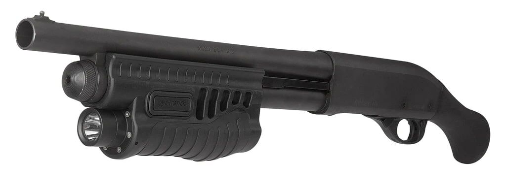 Nightstick Shotgun Forend Light with Green Laser for Remington 870/TAC-14