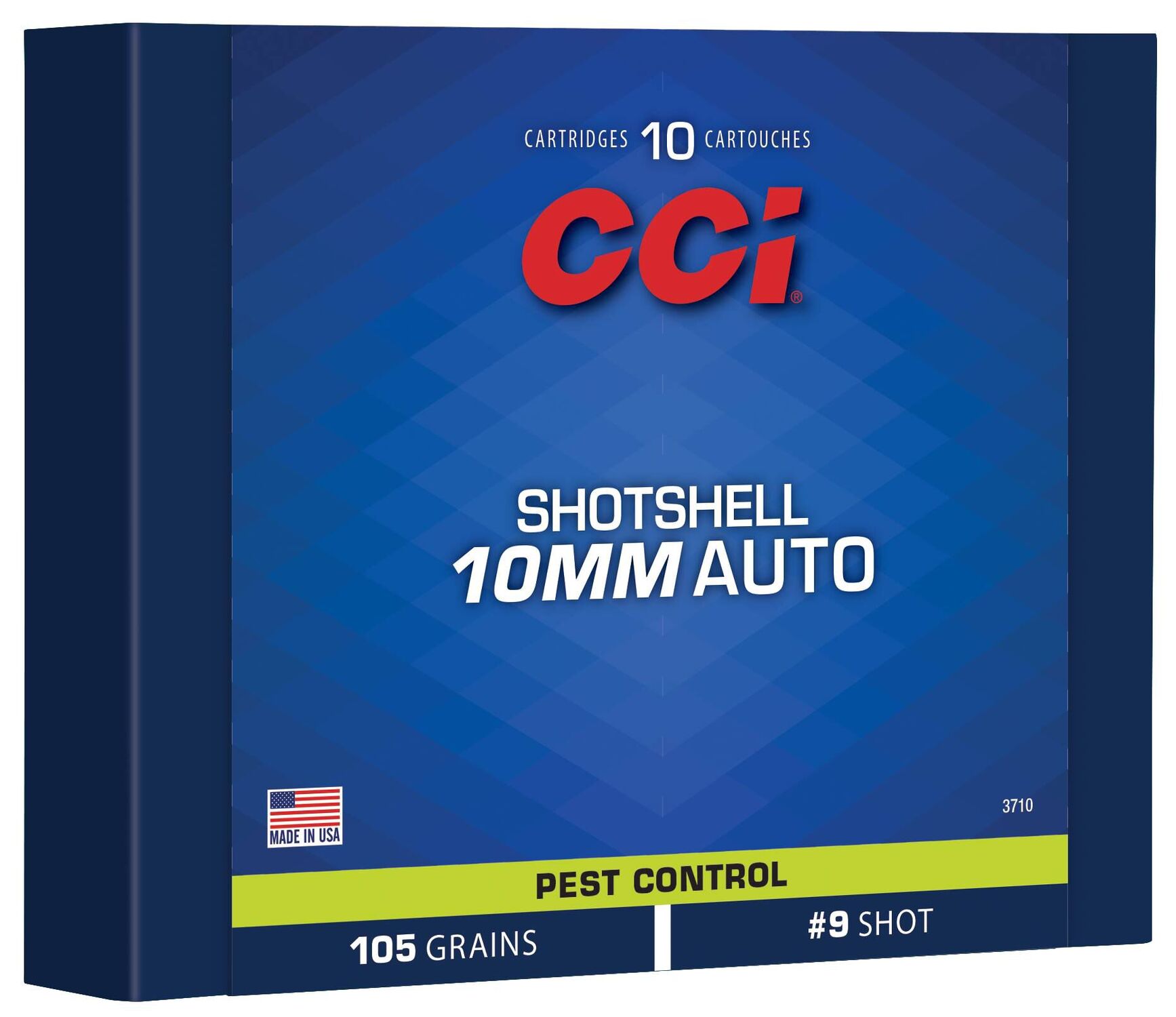CCI Pest Control Shotshell 10mm Auto, #9 Shot Pistol Ammo, 10-Rd