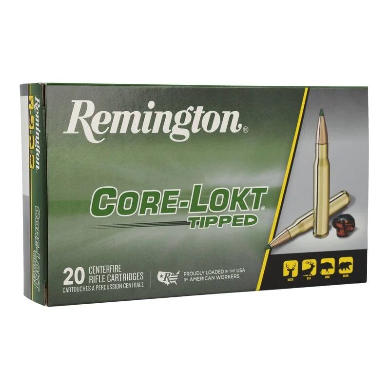 Remington Core-Lokt Tipped .308 Win, 150 Grain Rifle Ammo, 20-Rd