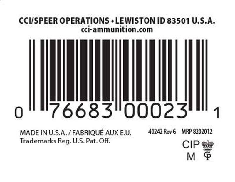CCI Maxi-Mag .22 WMR, 40 Grain TMJ Rifle Ammo, 50-Rd