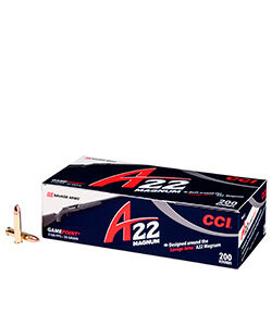 CCI Gamepoint .22 WMR, 35 Grain Jacketed Soft Point Rifle Ammo, 200-Rd