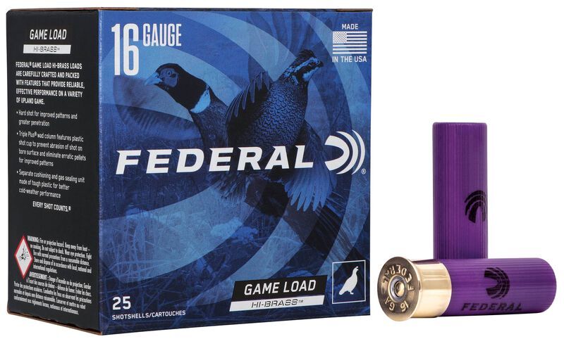 Federal Premium Game Load Upland 16-Ga 2 3/4" 7.5 Shot, 1 1/8-Oz, 25-Rd