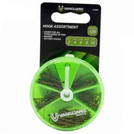 Vanguard Tackle Fishing Hook Assortment, 120-Pk