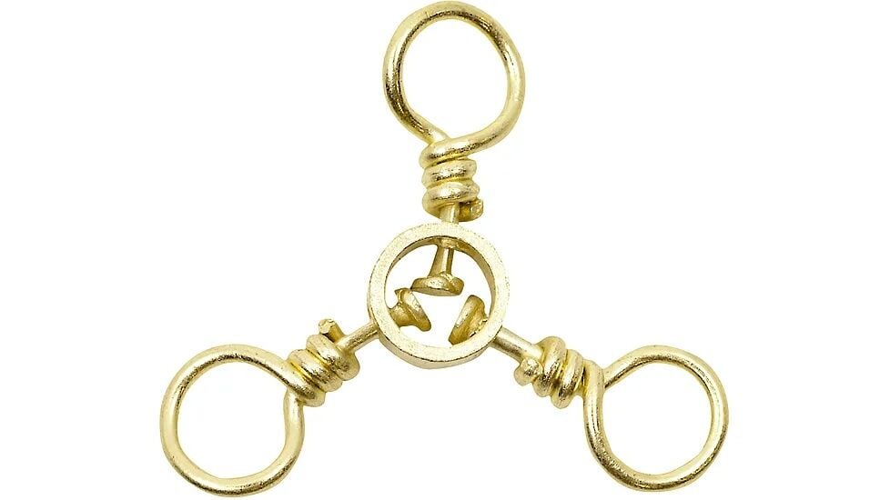 Vanguard Tackle Brass 3-Way Swivels, Size 2, 3-Pk
