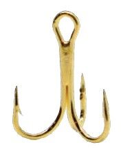 Vanguard Tackle Gold Treble Hooks, Size-14, 4-Pk
