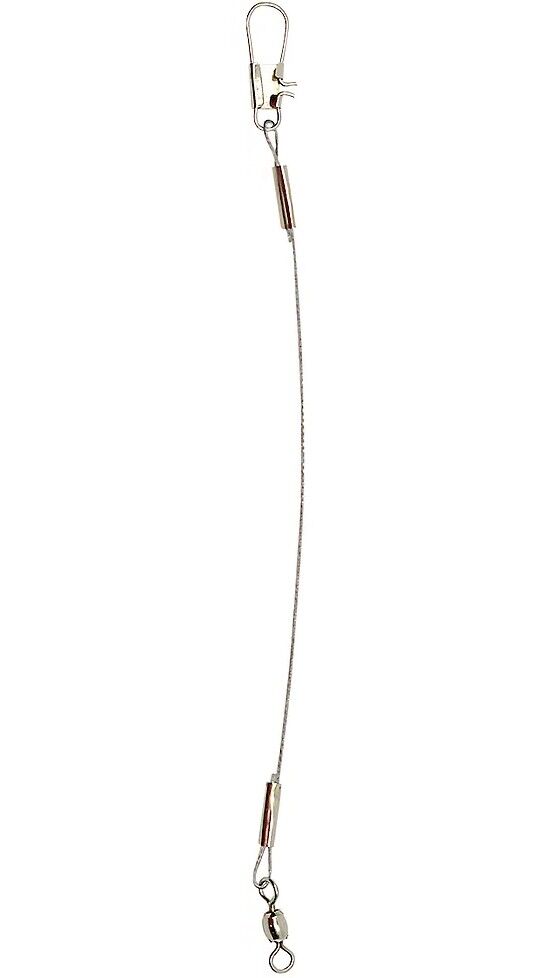 Vanguard Tackle Clear Nylon Coated Wire Leaders, 9-In, 30-Lb, 3-Pk
