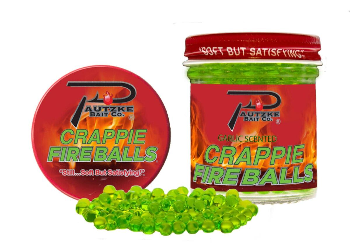 Pautzke Crappie Fire Balls Bait Chartreuse Garlic, 1.35-Oz