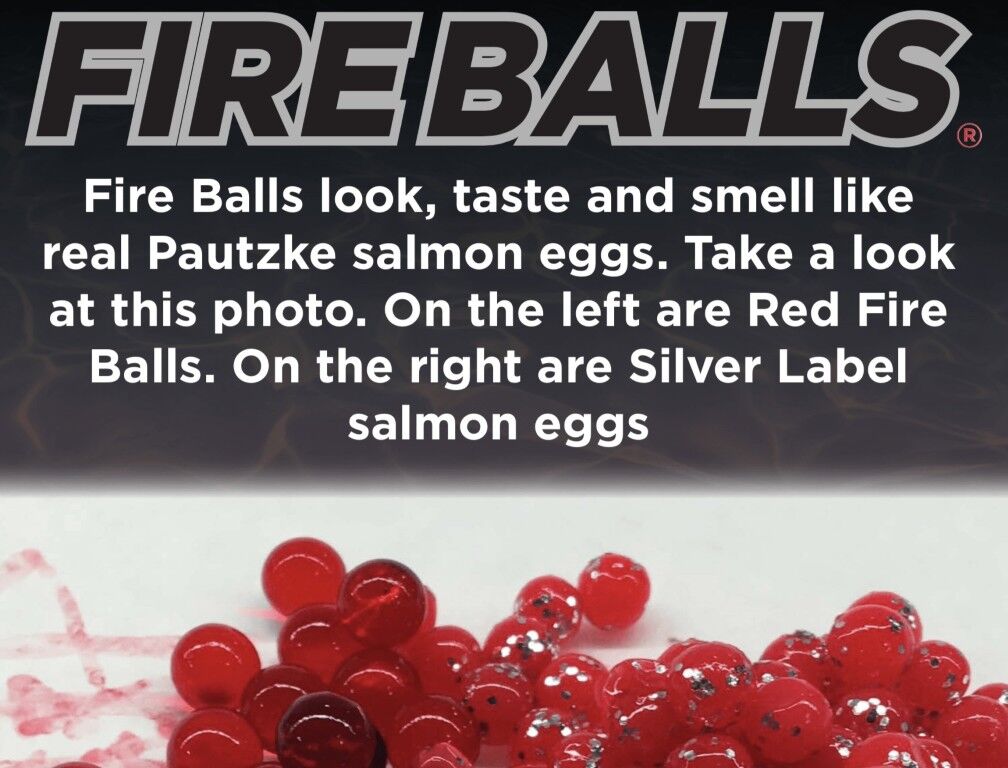 Pautzke Fire Balls Bait Red, 1.65-Oz