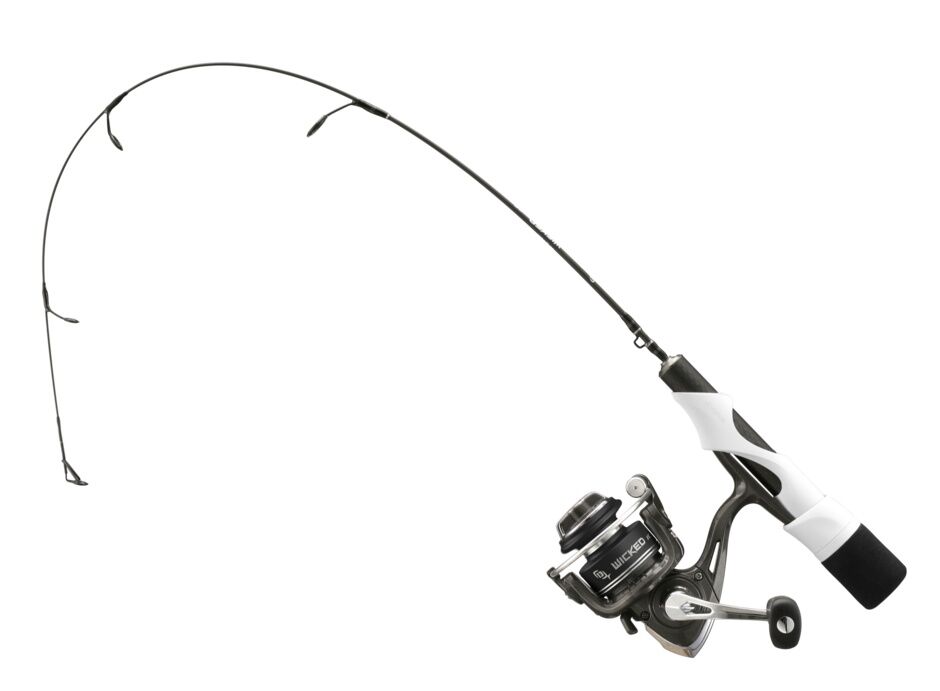 13 Fishing Wicked Ice Reversible Medium Rod And Reel Combo, 25-In