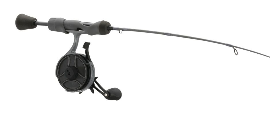 13 Fishing FreeFall Ghost Stealth Ice Left-Hand Combo Ultra Light, 1-Piece, 27-In