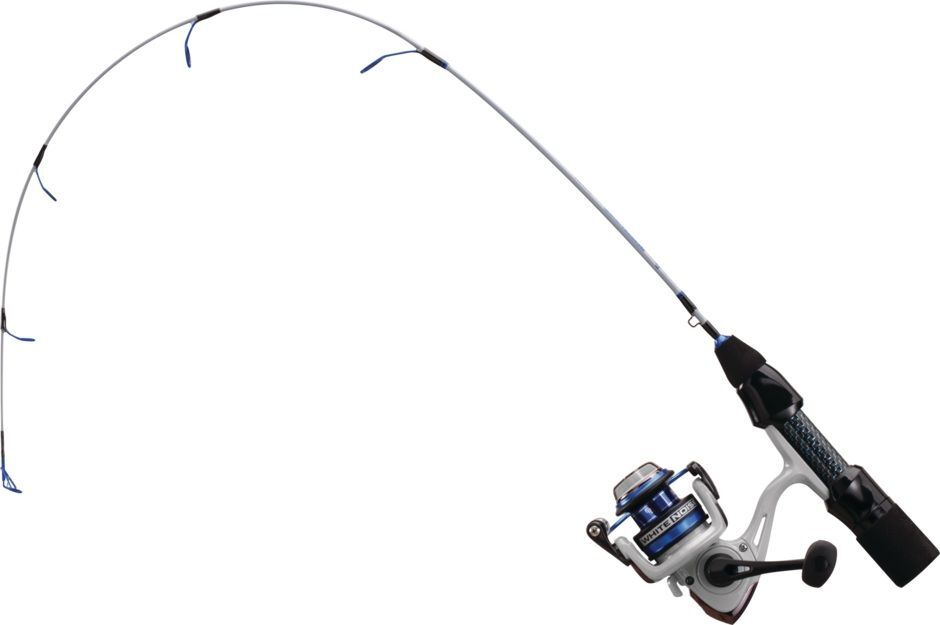 13 Fishin White Noise Ultra Light Ice Fishing Combo, 27-In