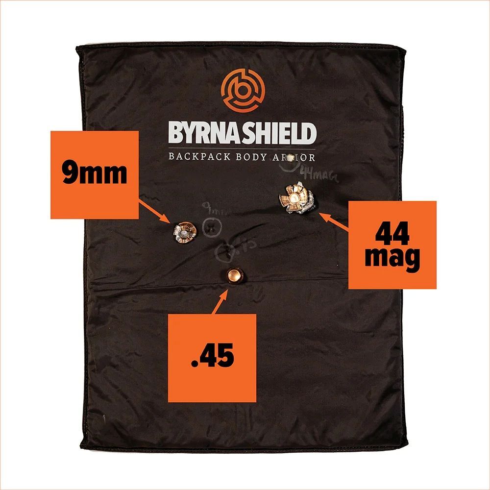 Byrna Shield Bullet Resistant Backpack Body Armor, 10-In x 12-In