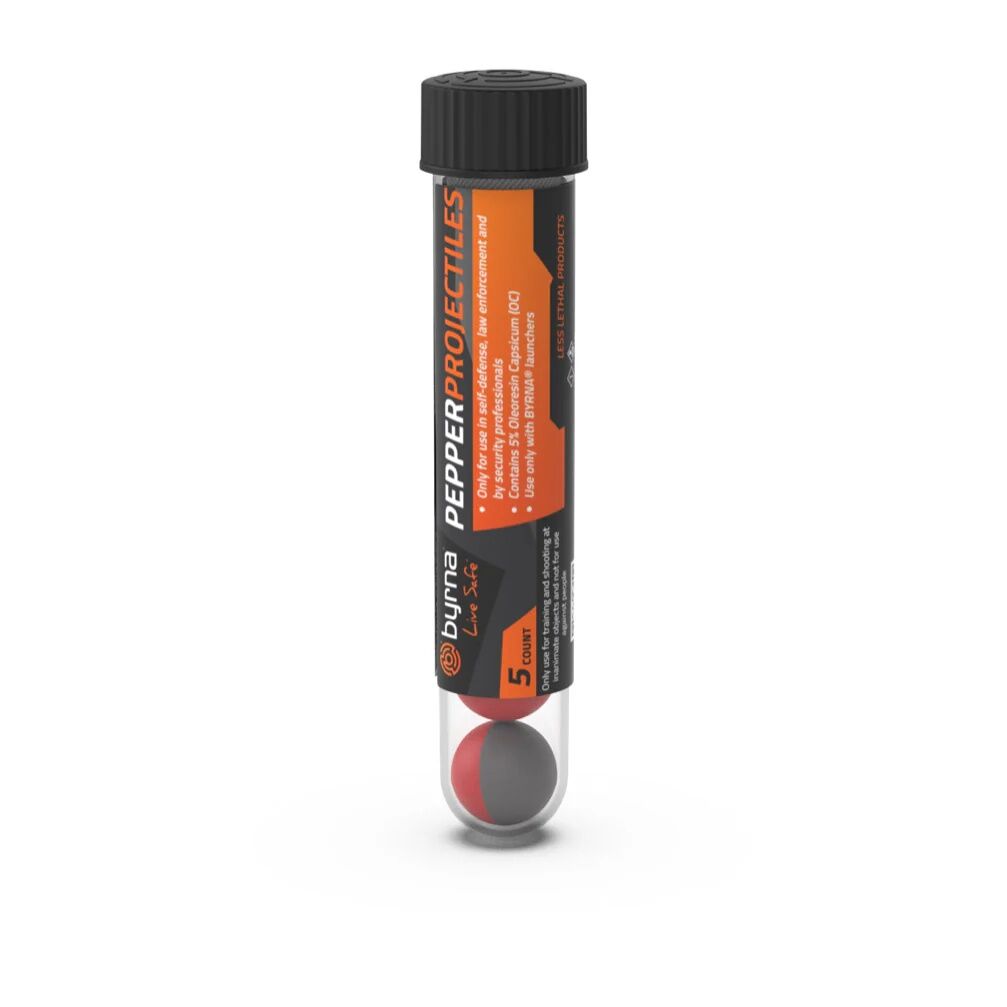 Byrna .68 Cal Non Lethal Pepper Projectiles, 5-Ct
