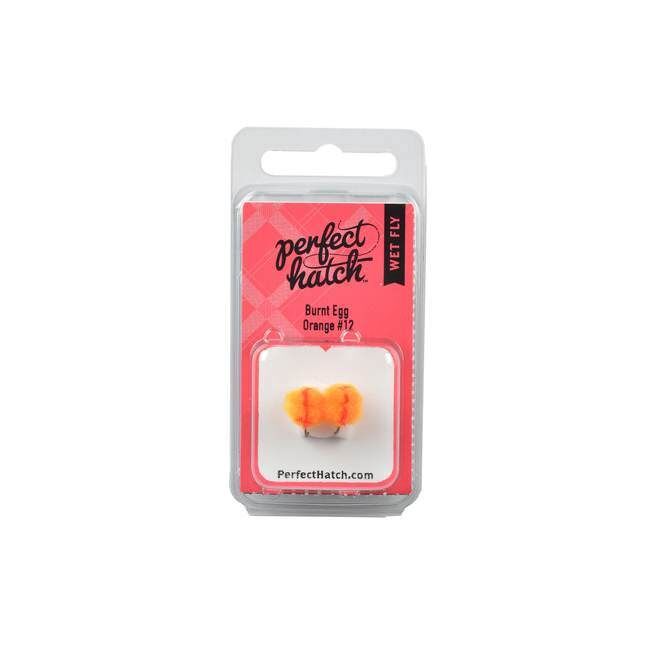 Perfect Hatch Wet Burnt Egg Orange Fly, #12