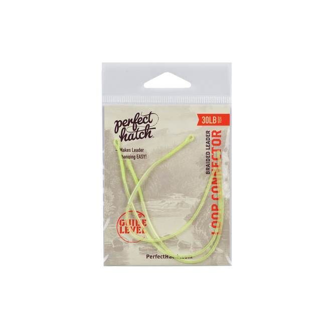 Perfect Hatch Chartreuse Braided Loop, 30-Lb
