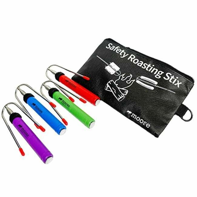 Moose Adventure Set Of 4 Stainless Steel Telescoping Campfire Roasters