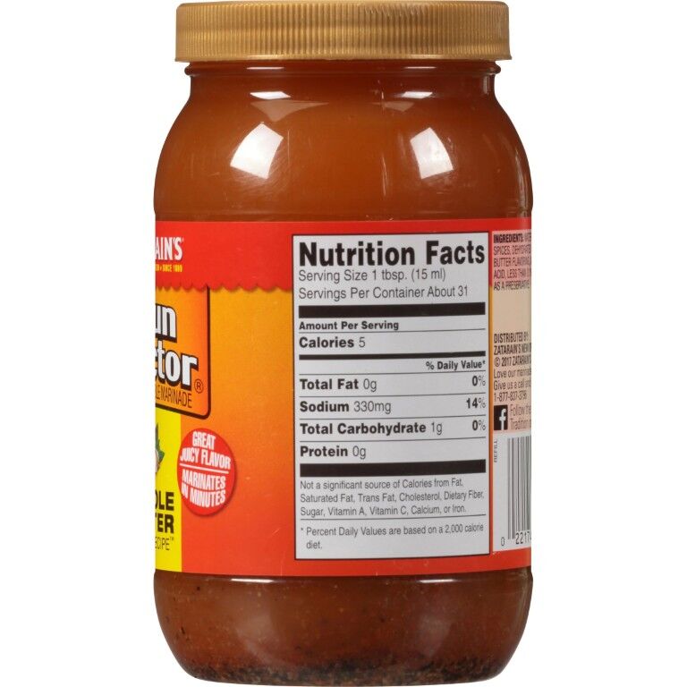 Zatarain's Cajun Injector Creole Butter Recipe Injectable Marinade Refill, 16-Oz
