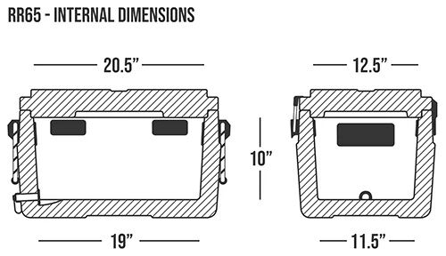 Rugged Road 65 V2 Cooler, 27 X 16 X 15.5-In