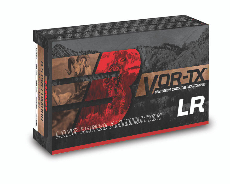 Barnes Bullets VOR-TX LRX 6.5 Creedmoor Rifle Ammo, 127 Grain, 20-Rd
