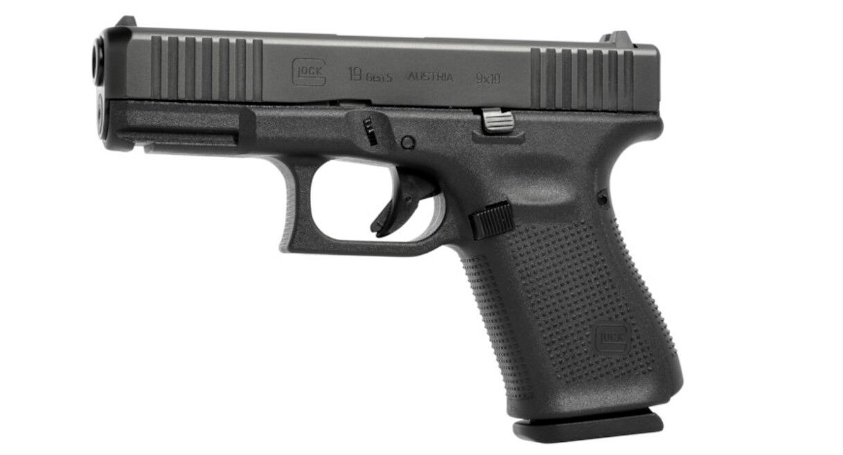 Glock 19 Gen 5 9mm Compact Pistol, 15-Rd