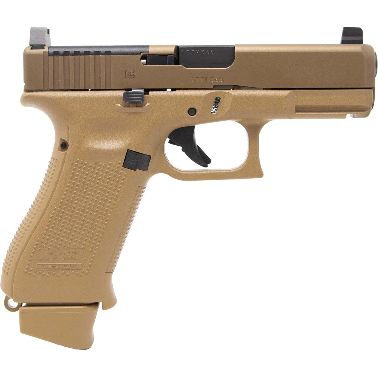 Glock 19X MOS 9mm Compact Coyote Optics Ready Pistol, 19-Rd