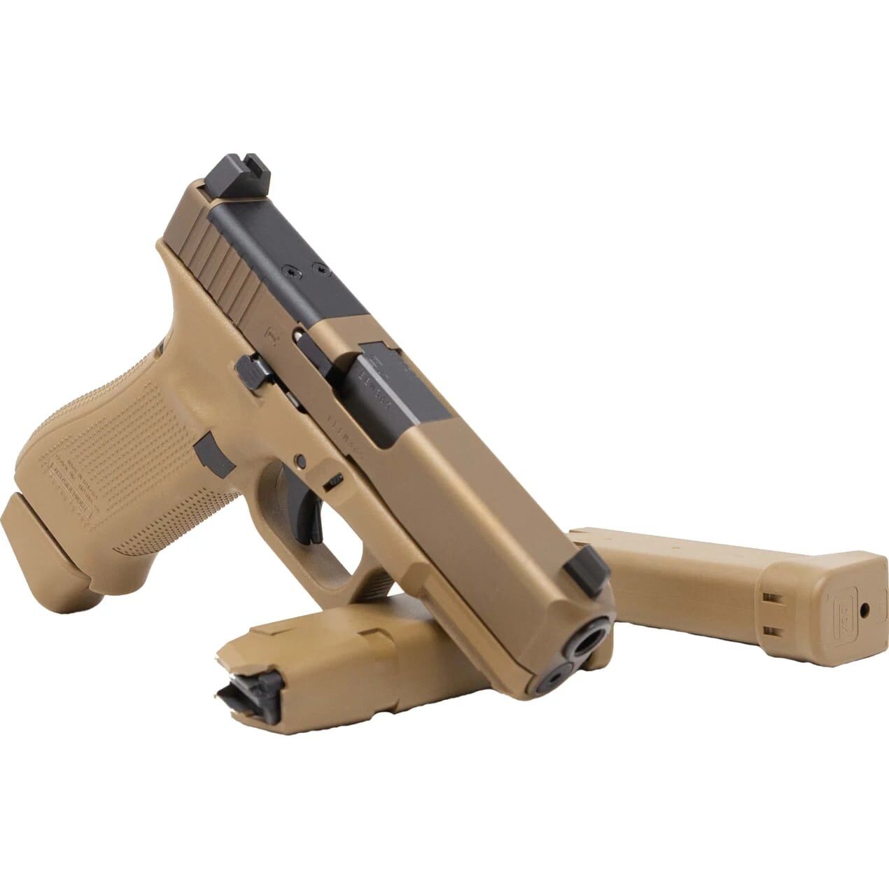 Glock 19X MOS 9mm Compact Coyote Optics Ready Pistol, 19-Rd