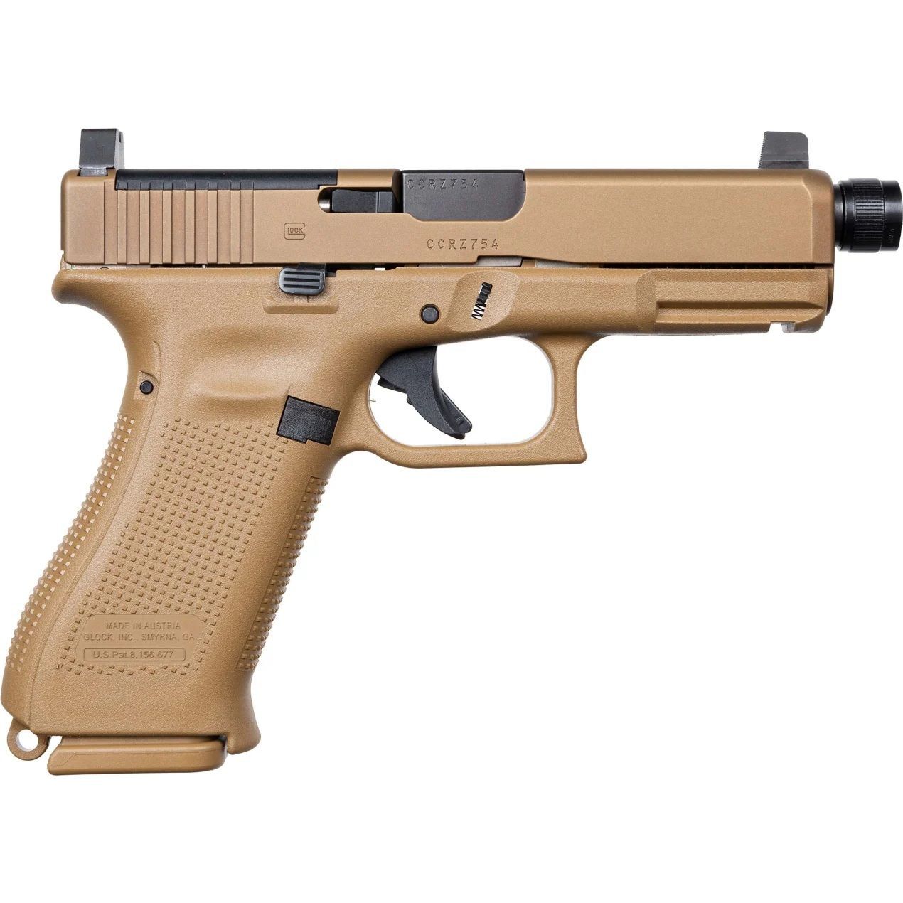 Glock 19X MOS 9mm Full Size Pistol with Threaded Barrel, 19-Rd