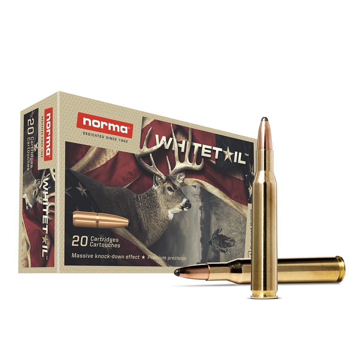 Norma Whitetail .270 Win, 130 Grain, 20-Rd