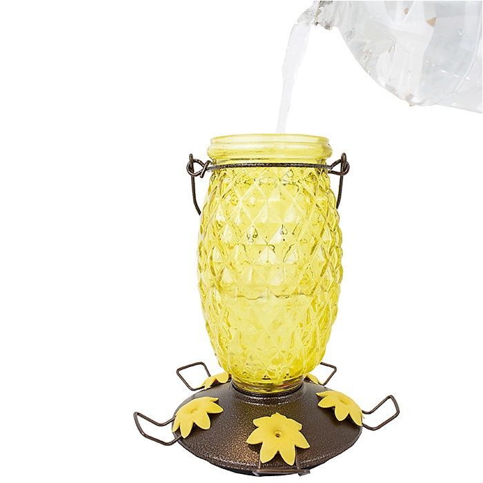 Perky-Pet Pineapple Top-Fill Hummingbird Feeder, 28-Oz