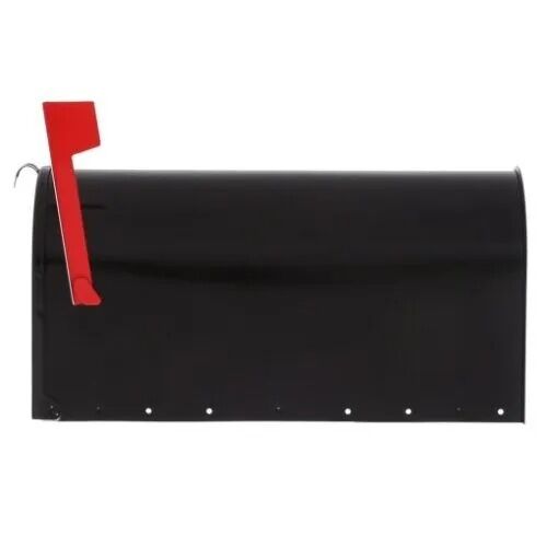 Gibraltar Black Elite Large Post Mount Mailbox