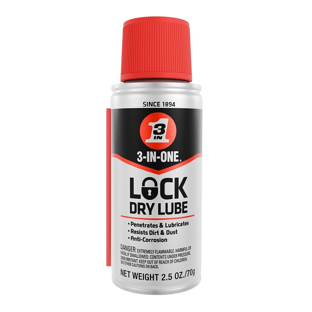 3-IN-ONE Lock Dry Lube, 2.5-Oz