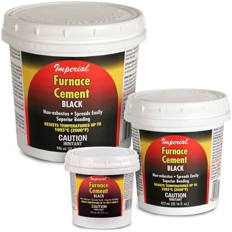 Imperial Black Furnace Cement, 16-Oz