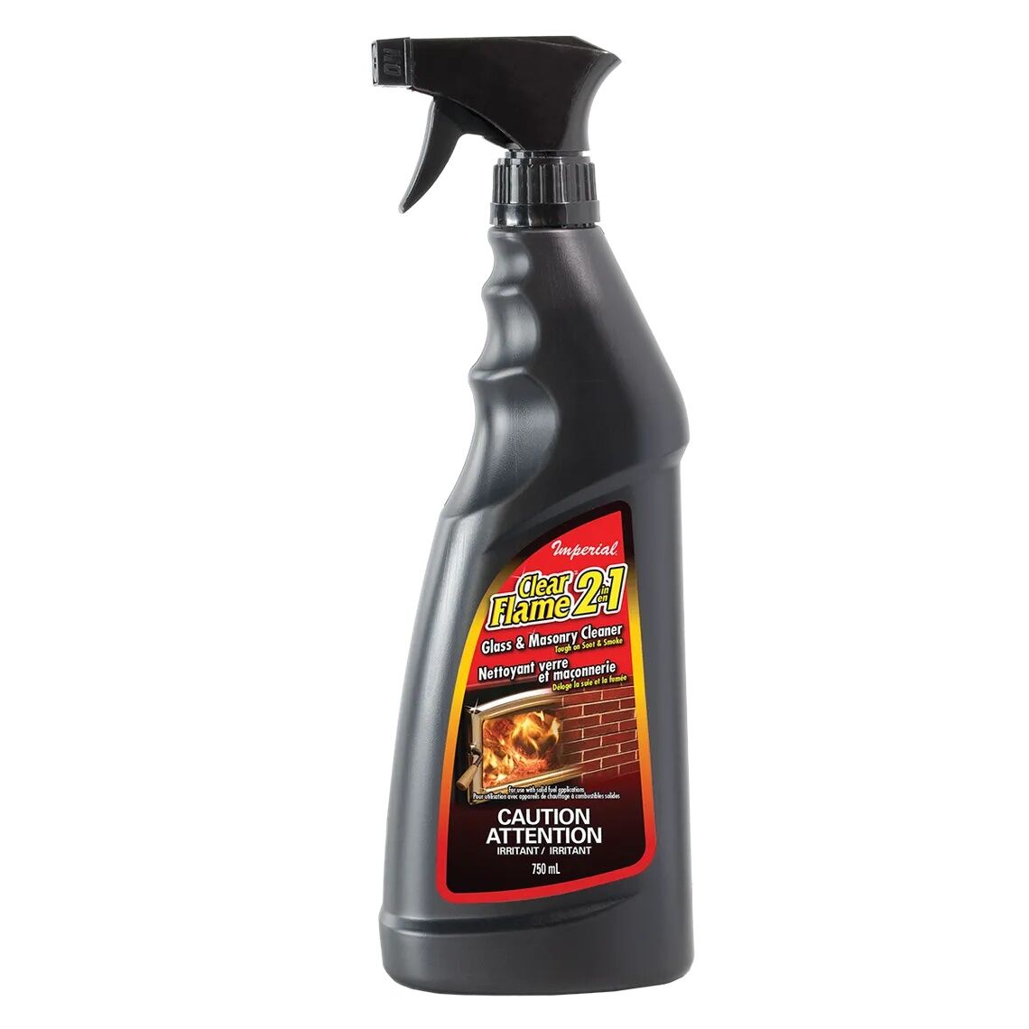 Imperial Clear Flame 2-In-1 Glass & Masonry Cleaner, 25-Oz