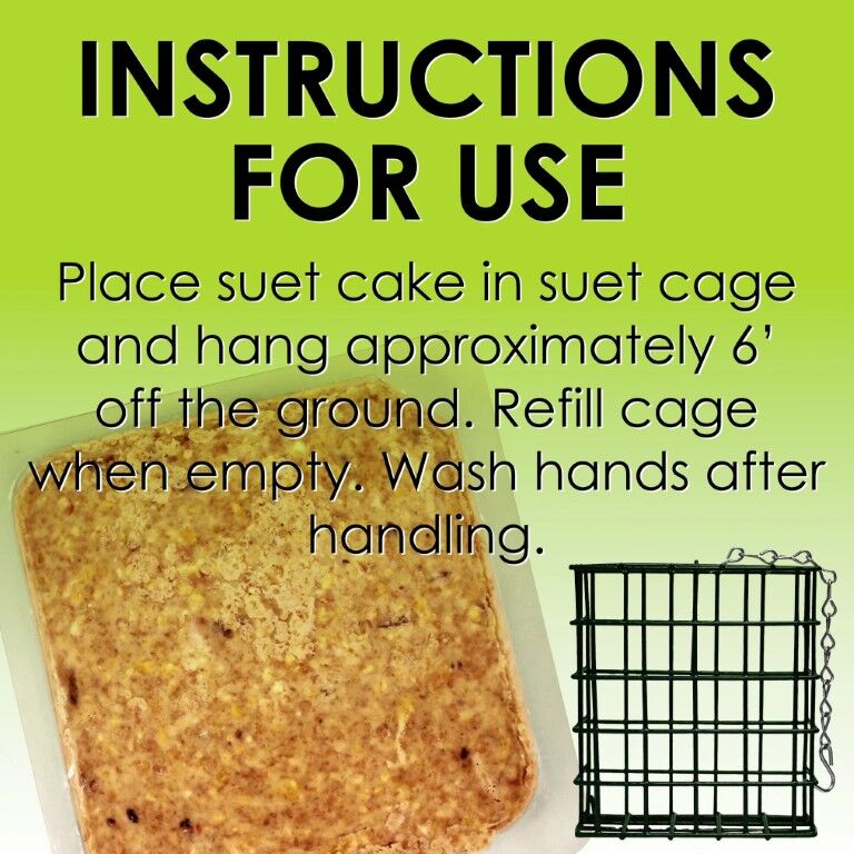 Heath Outdoor Products Hot Pepper Squirrel-Resistant Suet Cake, 11.25-Oz