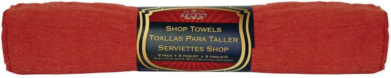 S.M. Arnold Red Shop Towels, 6-Pk