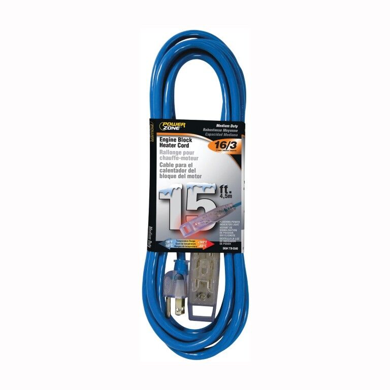PowerZone Engine Block Heater Cord, 15-Ft