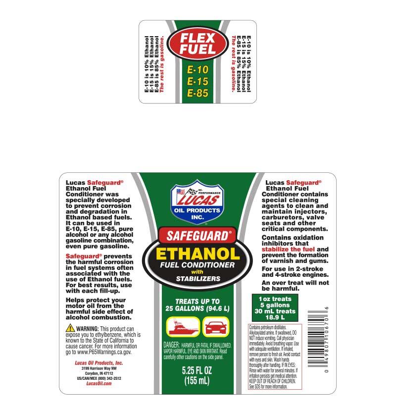 Lucas Oil Safeguard Ethanol Fuel Conditioner with Stabilizers, 5.25-Oz
