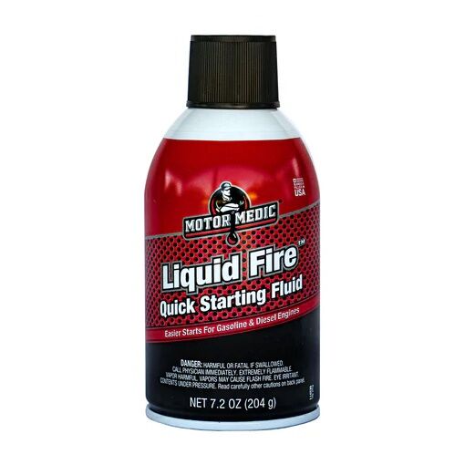 Motor Medic Liquid Fire Quick Starting Fluid, 7.5-Oz