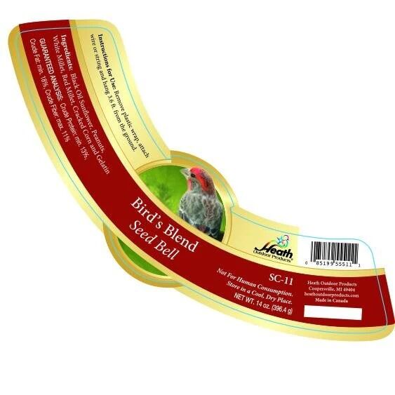 Heath SC-11 Bell Shaped Birds Blend Seed Cake, 14-Oz