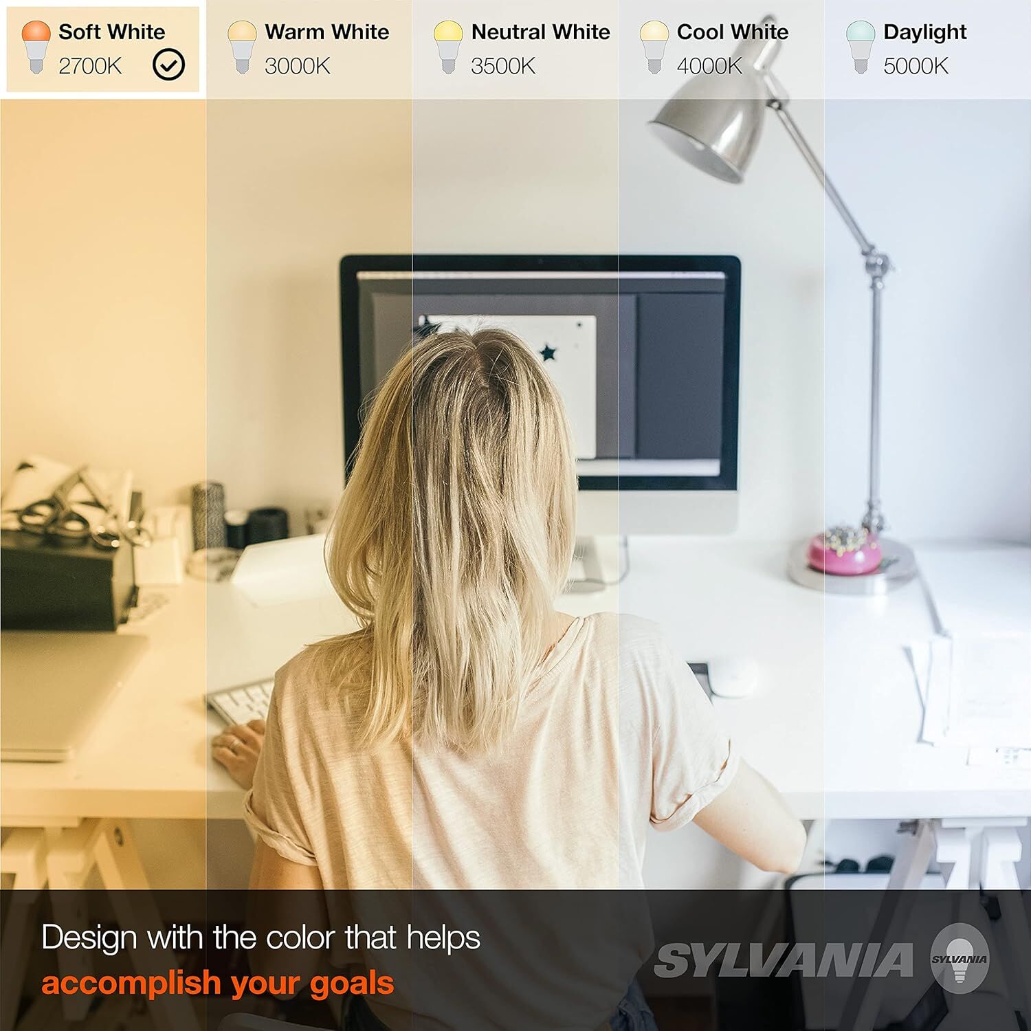 Sylvania A19 8.5 Watt Frosted Soft White LED Light Bulb, 2-Pk
