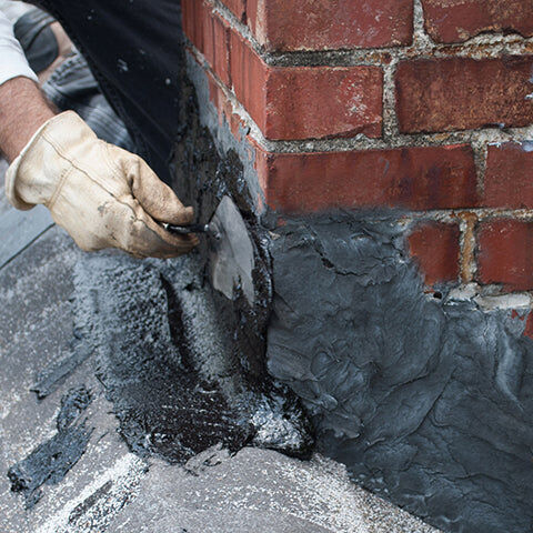 Leak Stopper Rubberized Roof Patch, 1-Qt