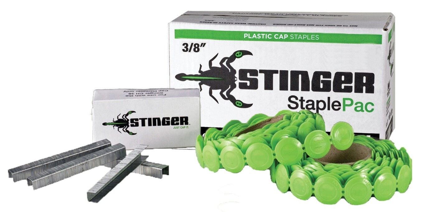 Stinger StaplePac Cap Staples, 3/8-In, 2016-Ct